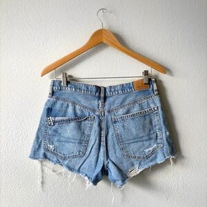 American Eagle mid rise blue jean shorts